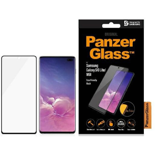 Hurtownia PanzerGlass - 5711724072109 - PZG237 - Szkło hartowane PanzerGlass E2E Super+ Samsung Galaxy S10 Lite/M51 Case Friendly czarny/black - B2B homescreen