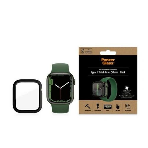 Szkło hartowane PanzerGlass Full Body Apple Watch 7 41mm czarny/black AB 3663