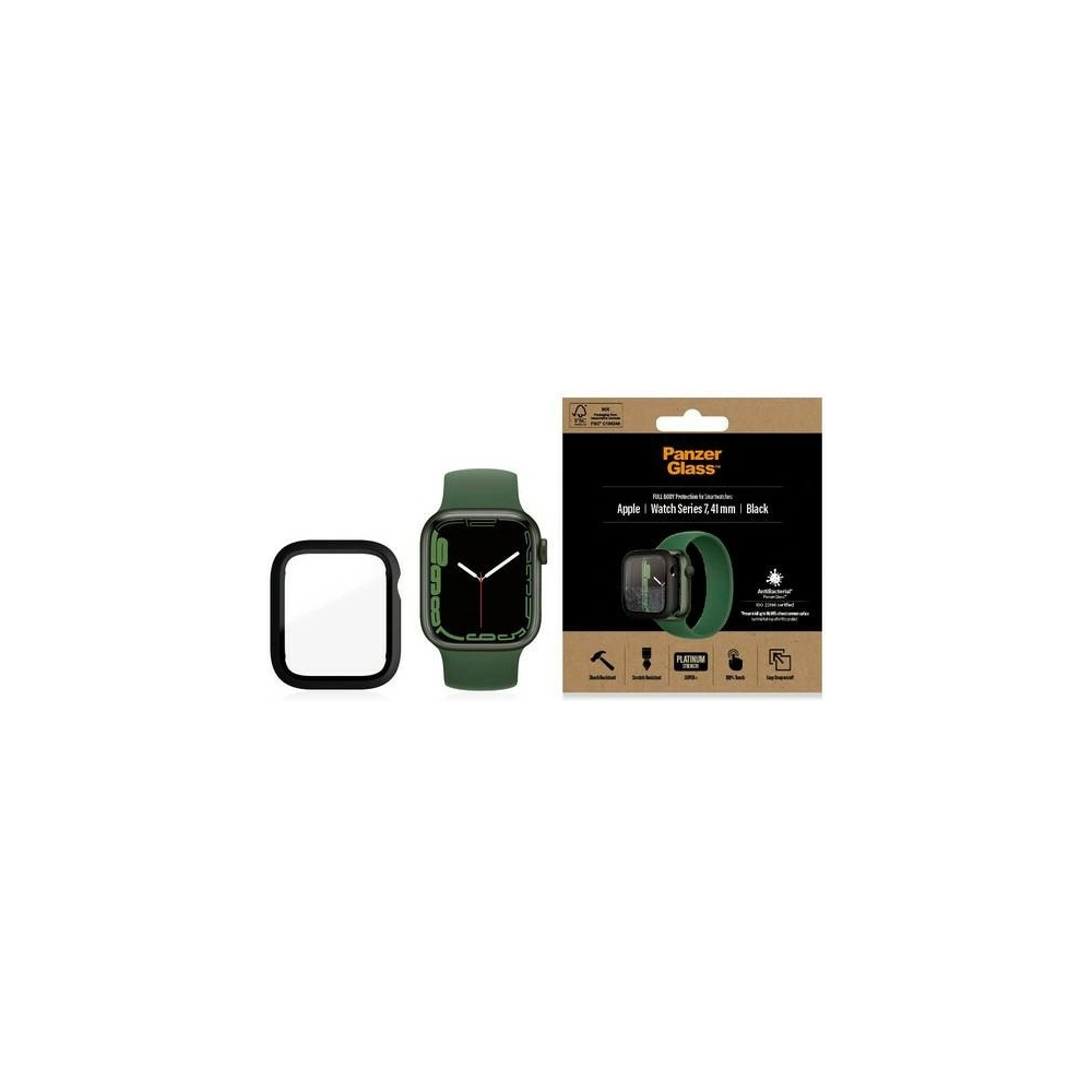 Hurtownia GSM - Gehärtetes Glas PanzerGlass Full Body Apple Watch 7 41mm schwarz/black AB 3663 - PZG249 - {ean13} - Hurt