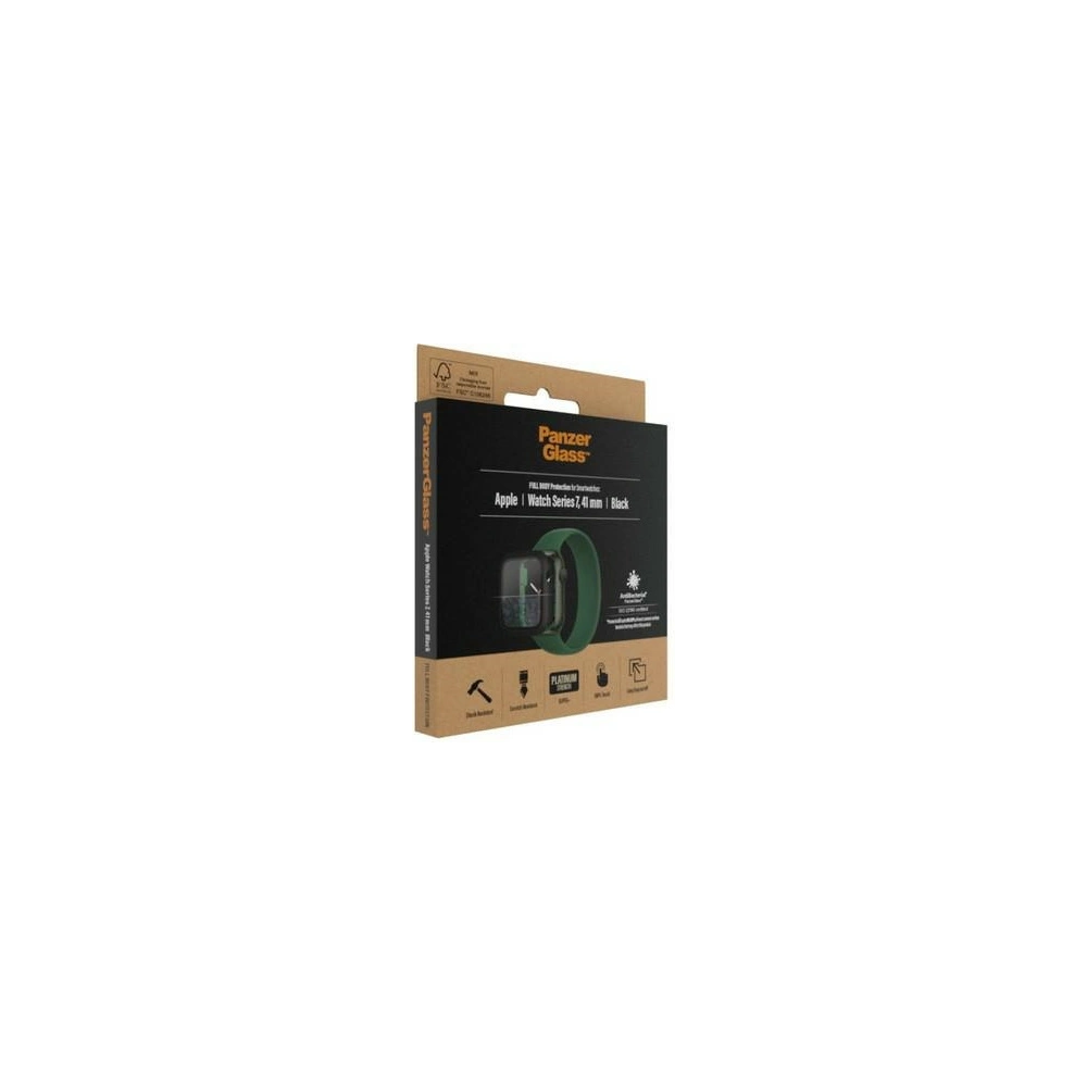 Hurtownia GSM - Szkło hartowane PanzerGlass Full Body Apple Watch 7 41mm czarny/black AB 3663 - PZG249 - {ean13} - Hurt