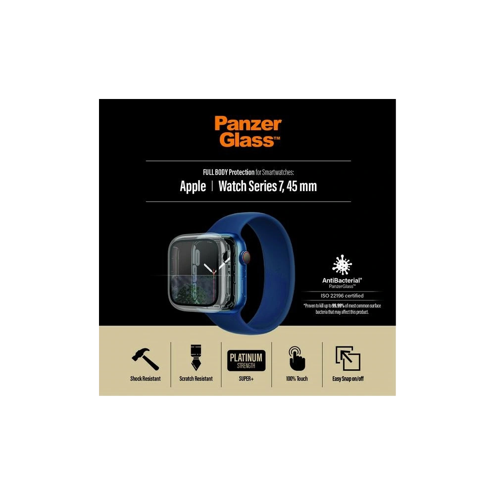 Hurtownia GSM - Sticlă securizată PanzerGlass Full Body Apple Watch 7 45mm transparent AB 3659 - PZG252 - {ean13} - Hurt