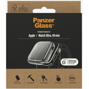 Hurtownia GSM - Tvrzené sklo PanzerGlass Full Body Apple Watch Ultra 49mm průhledné/transparentní 3677 - PZG254 - {ean13} - Hurt