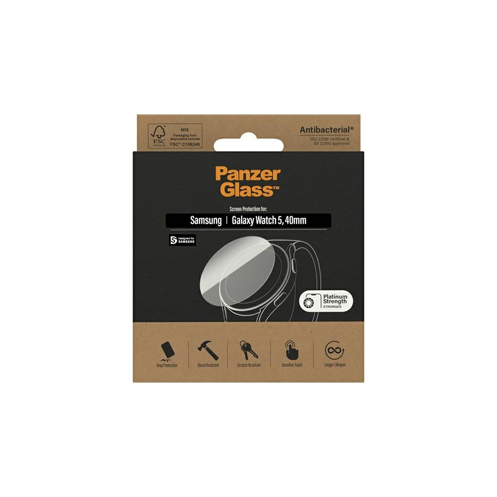 Hurtownia GSM - Sticlă securizată PanzerGlass Samsung Galaxy Watch Classic 5 40mm Protecție pentru Ecran Antibacteriană 3674 - PZG266 - {ean13} - Hurt