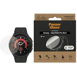Hurtownia GSM - Tvrzené sklo PanzerGlass Samsung Galaxy Watch Classic 5 Pro 45mm Ochrana obrazovky Antibakteriální 3676 - PZG268 - {ean13} - Hurt
