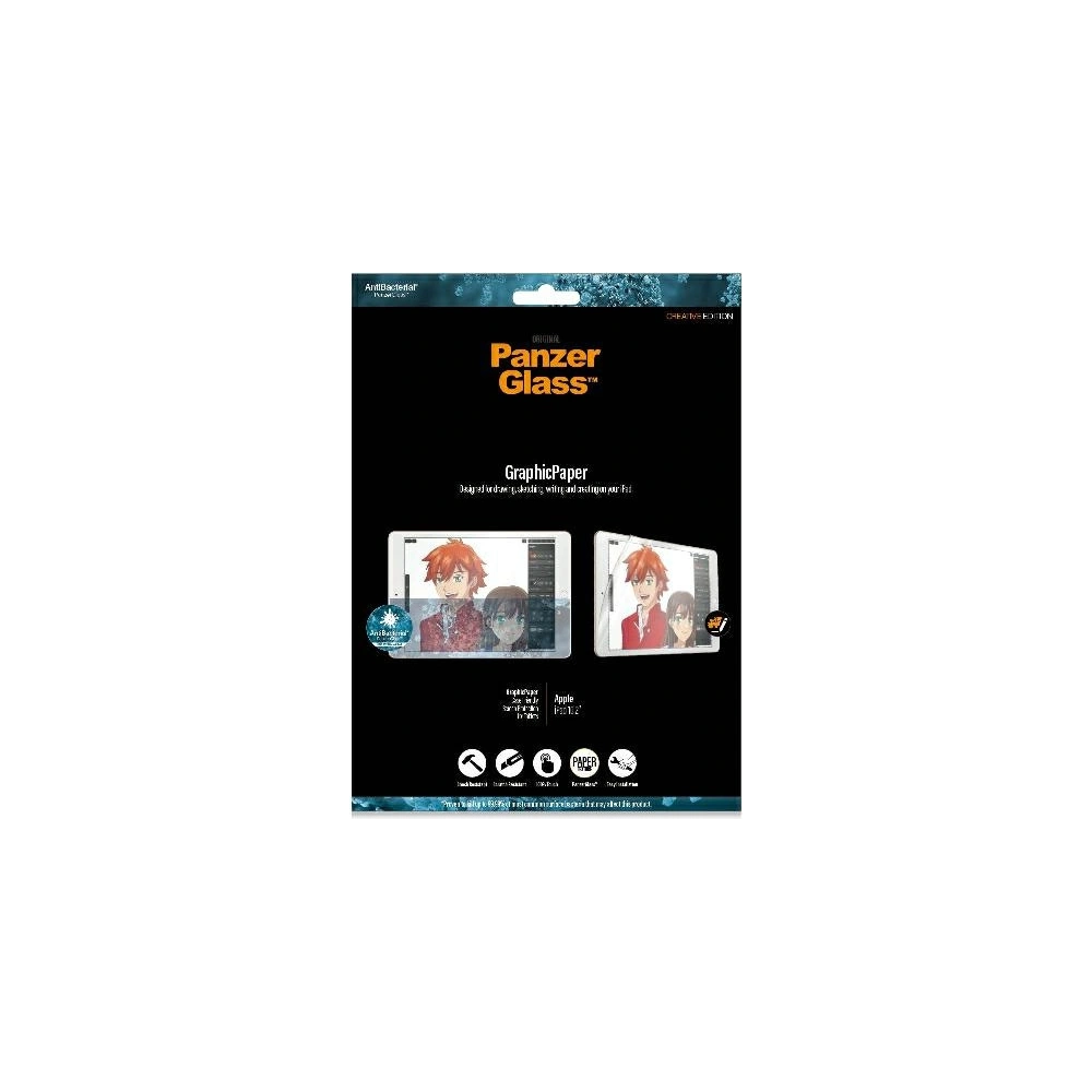 Hurtownia GSM - Schutzfolie PanzerGlass GraphicPaper Apple iPad 10.2 2019/2020/2021 (7., 8. und 9. Generation) Anti-Glare, Case Friendly, Antibakteriell - PZG269 - {ean13} - Hurt