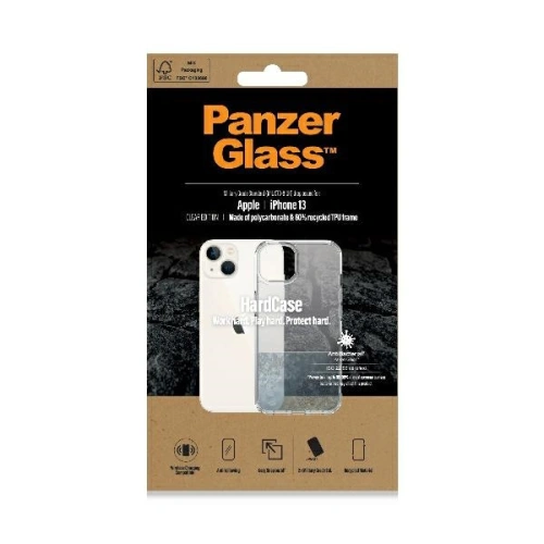Etui PanzerGlass HardCase Apple iPhone 13 Antibacterial Military grade clear 0316