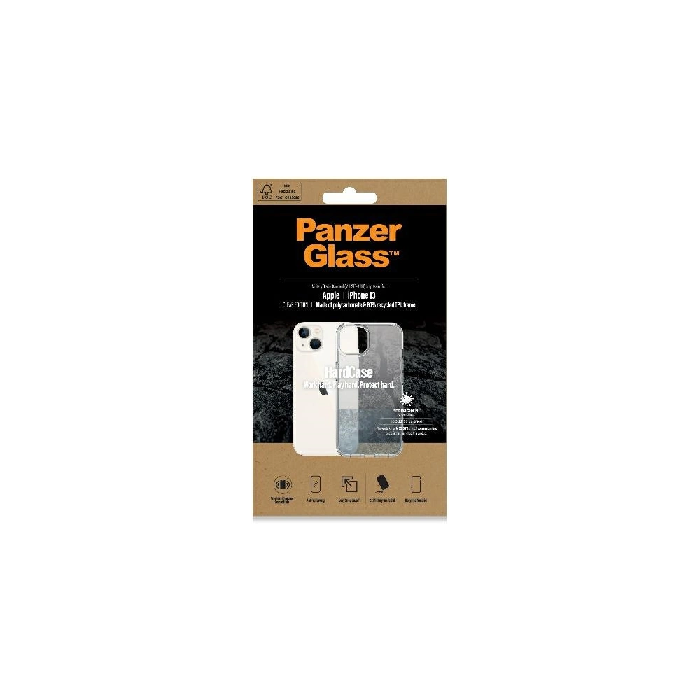 Hurtownia GSM - Etui PanzerGlass HardCase Apple iPhone 13 Antibakteriális katonai minőségű átlátszó 0316 - PZG273 - {ean13} - Hurt