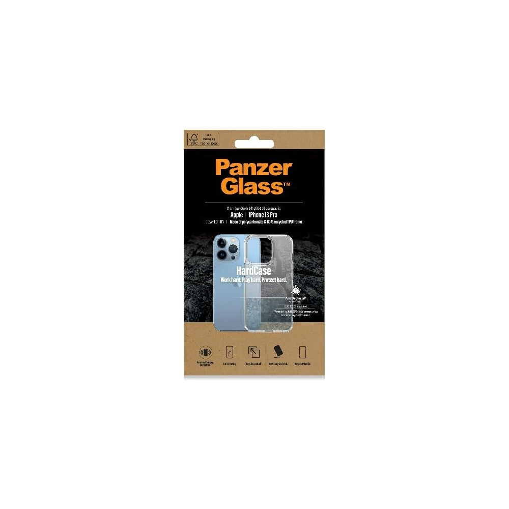Hurtownia GSM - Etui PanzerGlass HardCase Apple iPhone 13 Pro Antibacterian de calitate militară transparent 0323 - PZG274 - {ean13} - Hurt