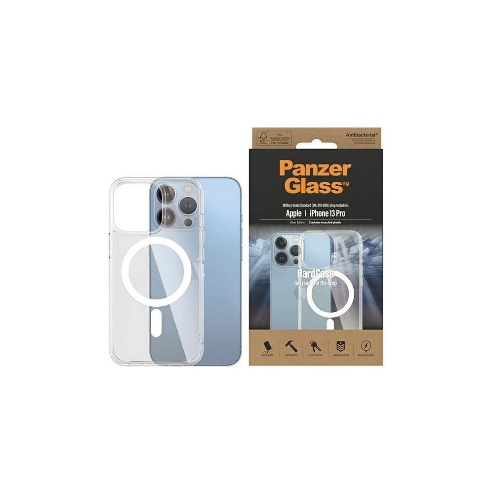 Wholesale PanzerGlass HardCase Apple iPhone 13 Pro MagSafe Antibacterial Military grade transparent 0430 - PZG275 - {ean13} - Hurt