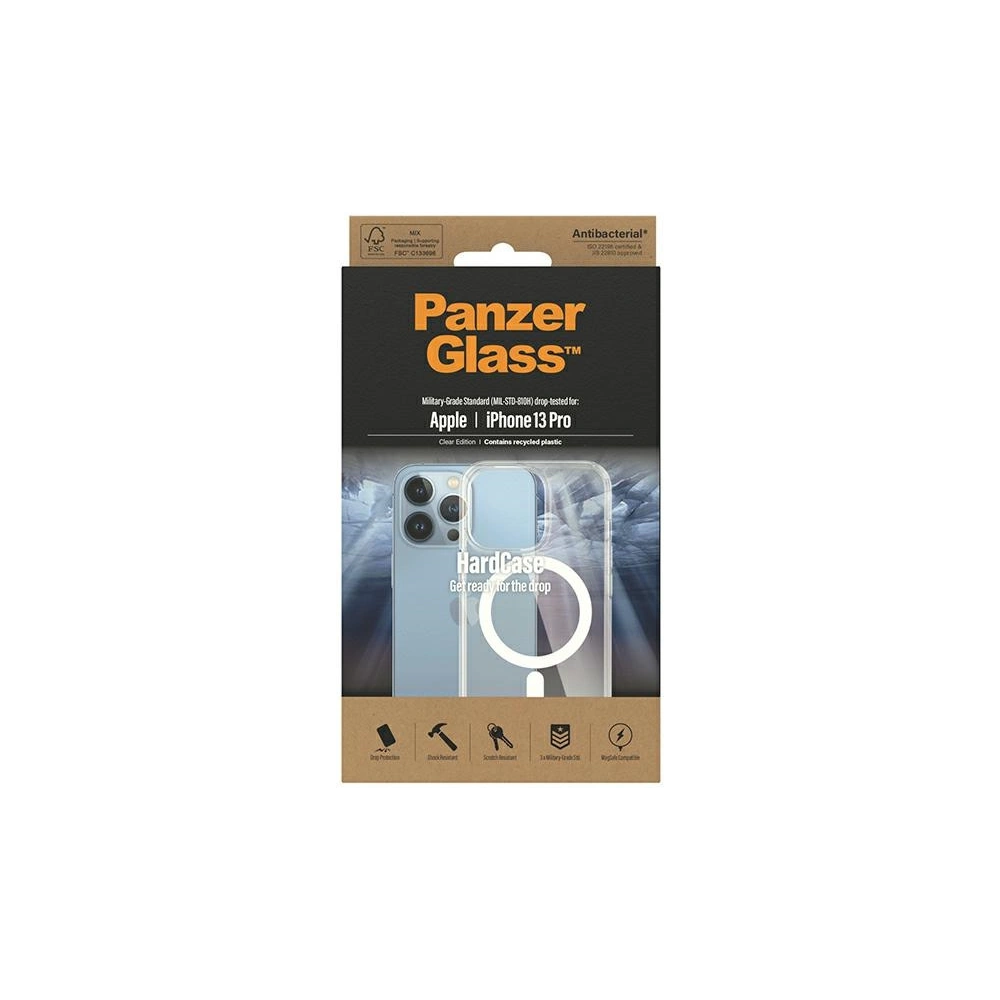 Wholesale PanzerGlass HardCase Apple iPhone 13 Pro MagSafe Antibacterial Military grade transparent 0430 - PZG275 - {ean13} - Hurt