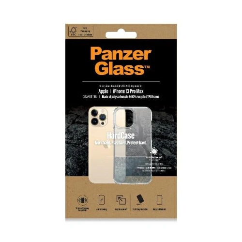 Etui PanzerGlass HardCase Apple iPhone 13 Pro Max Antibacterial Military grade clear 0317