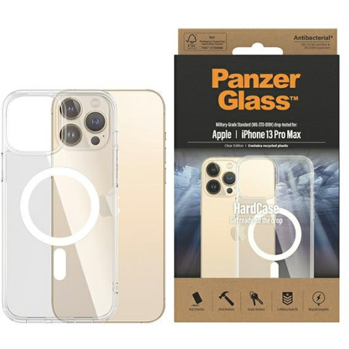 PanzerGlass Distributor - 5711724004315 - PZG277 - PanzerGlass HardCase Apple iPhone 13 Pro Max MagSafe Antibacterial Military grade transparent 0431 - B2B homescreen