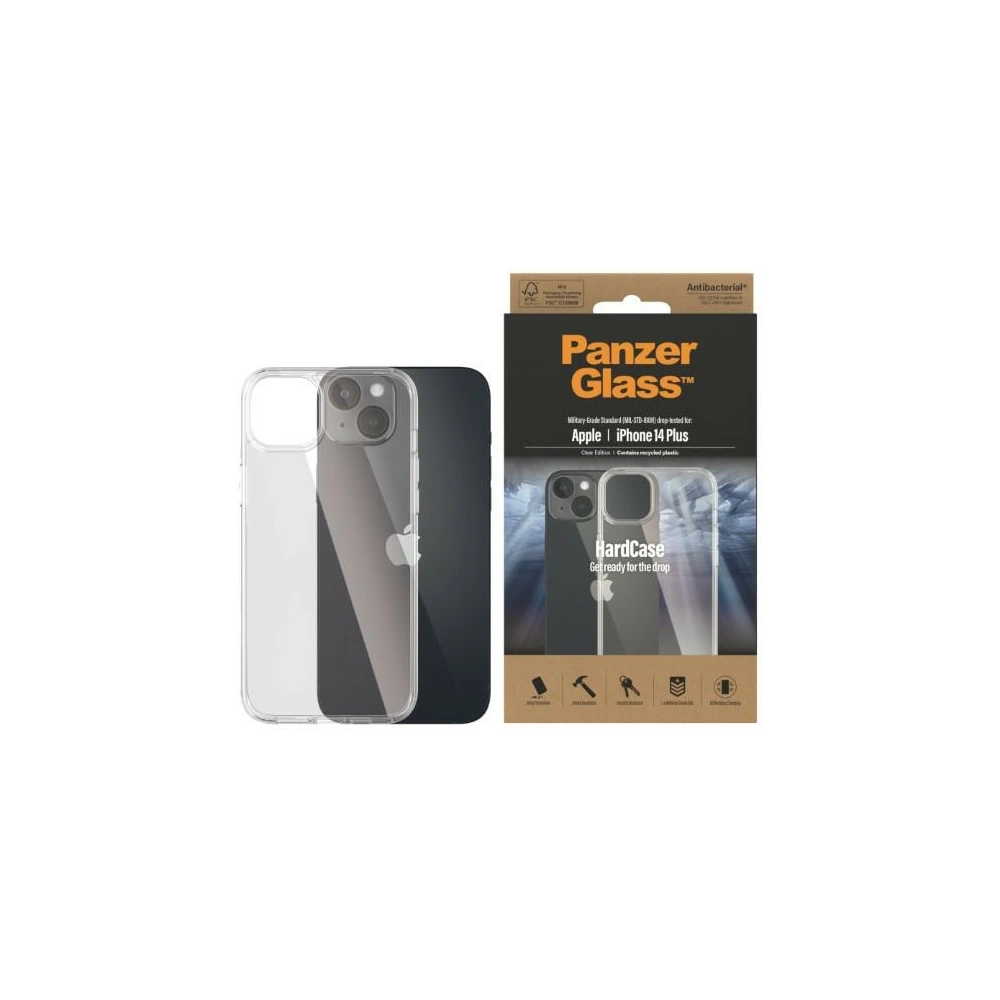 Hurtownia GSM - Etui PanzerGlass HardCase Apple iPhone 14 Plus / 15 Plus Antibakteriální vojenské třídy průhledné 0403 - PZG278 - {ean13} - Hurt