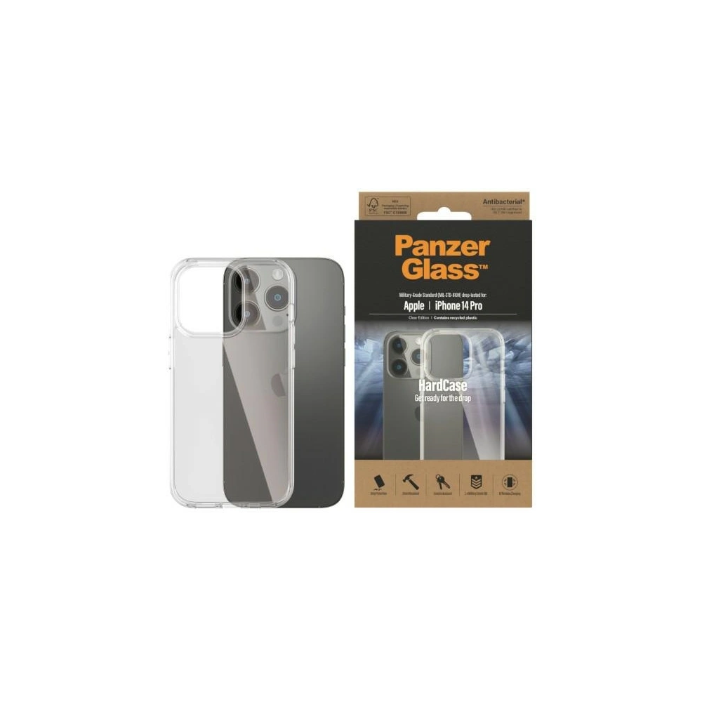 Hurtownia GSM - Etui PanzerGlass HardCase Apple iPhone 14 Pro antibacterian transparent de grad militar 0402 - PZG280 - {ean13} - Hurt