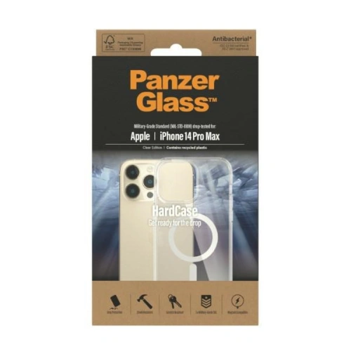 Etui PanzerGlass HardCase Apple iPhone 14 Pro Max MagSafe Antibacterial Military grade transparent 0412