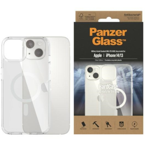 Hurtownia PanzerGlass - 5711724004094 - PZG285 - Etui PanzerGlass HardCase Apple iPhone 14/13 MagSafe Antibacterial Military grade transparent 0409 - B2B homescreen