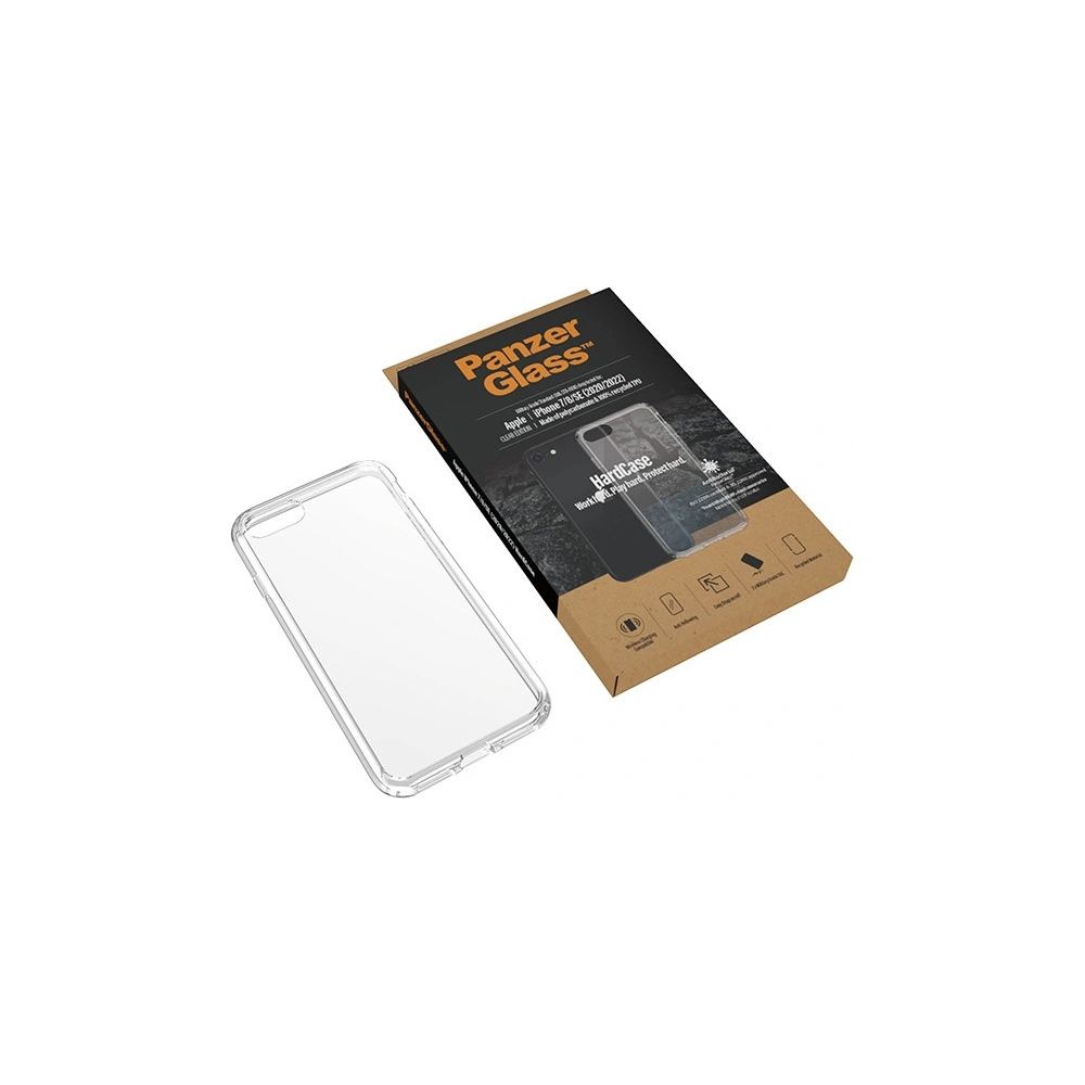 Hurtownia GSM - Etui PanzerGlass HardCase Apple iPhone SE 2022/SE 2020/8/7 Antibakteriální vojenské třídy tangerinové průhledné 0377 - PZG286 - {ean13} - Hurt