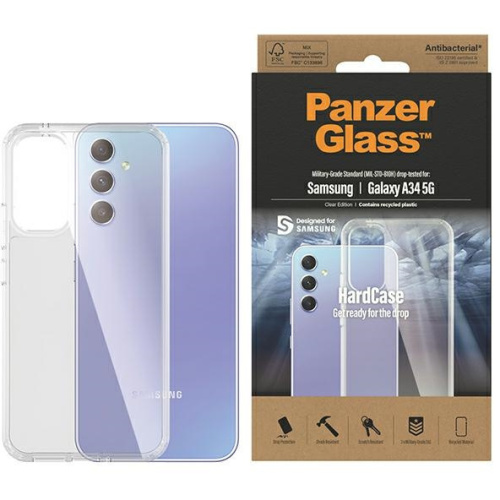 PanzerGlass Distributor - 5711724004445 - PZG287 - PanzerGlass HardCase Samsung Galaxy A34 5G Antibacterial Military grade clear 0444 - B2B homescreen