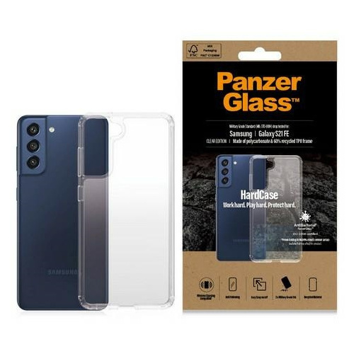 PanzerGlass Distributor - 5711724003257 - PZG289 - PanzerGlass HardCase Samsung Galaxy S21 FE Antibacterial Military grade clear 0325 - B2B homescreen