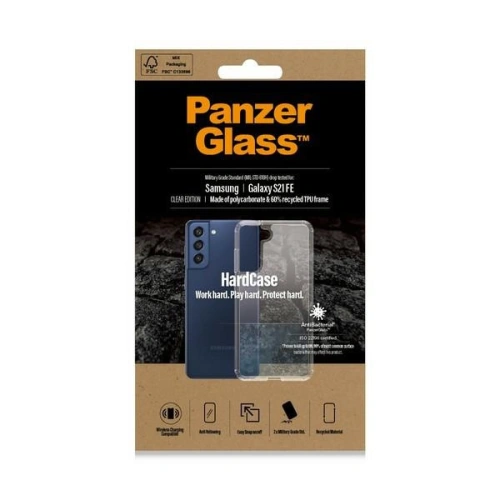 Etui PanzerGlass HardCase Samsung Galaxy S21 FE Antibacterial Military grade clear 0325