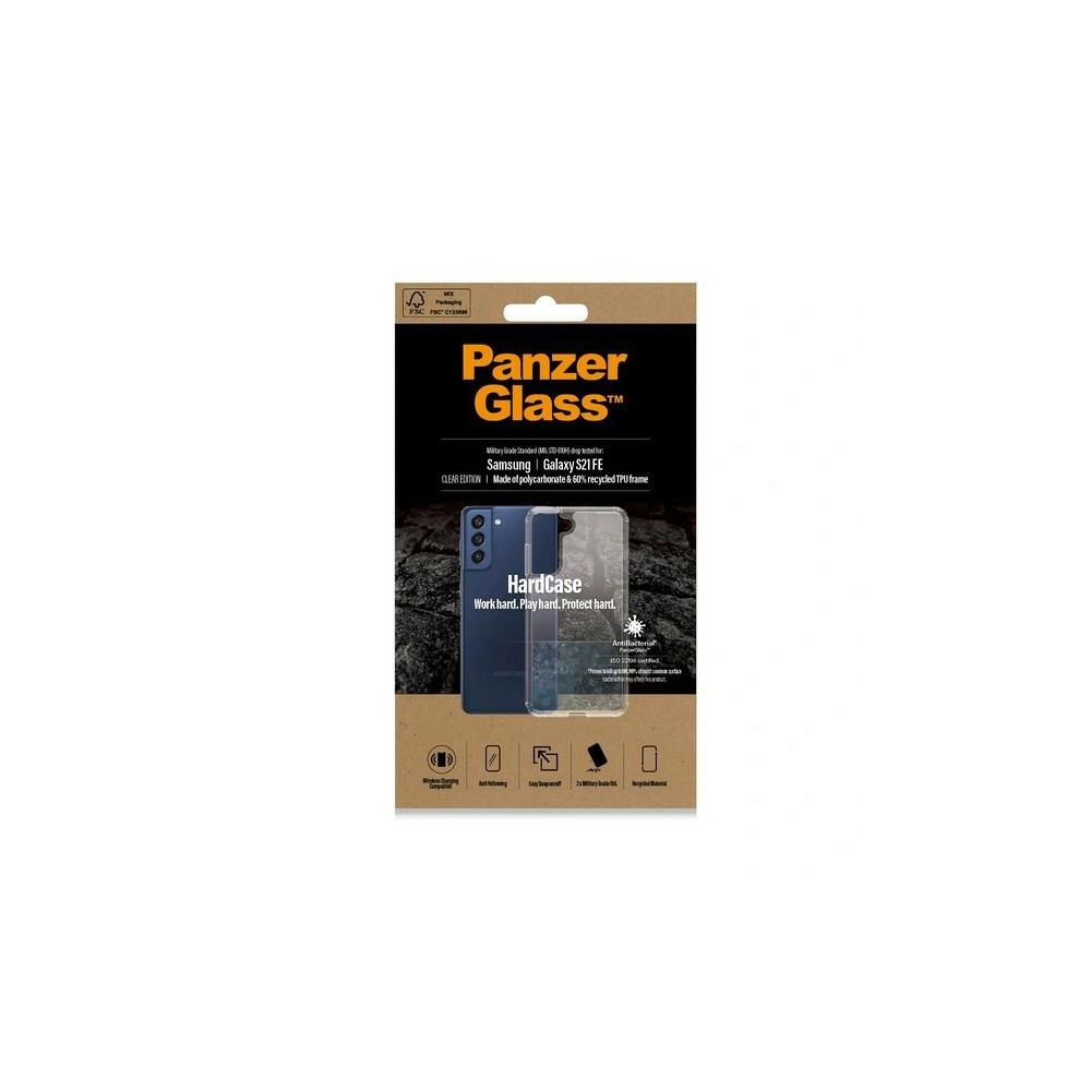 Hurtownia GSM - Etui PanzerGlass HardCase Samsung Galaxy S21 FE antibacterian de grad militar transparent 0325 - PZG289 - {ean13} - Hurt
