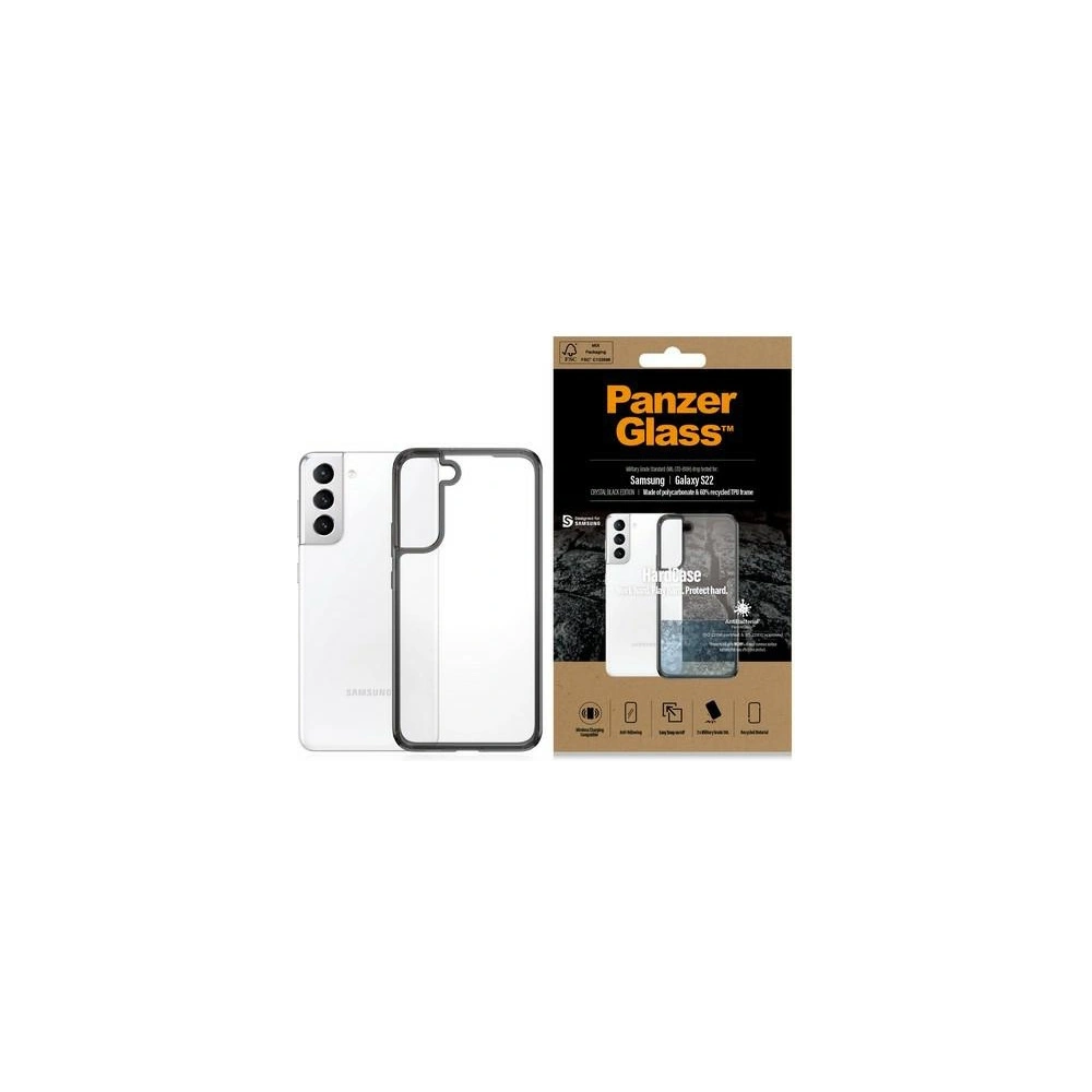 Hurtownia GSM - Etui PanzerGlass HardCase Samsung Galaxy S22 antibakteriální vojenské kvality průhledné - PZG290 - {ean13} - Hurt