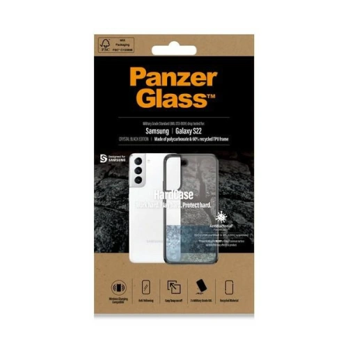 Etui PanzerGlass HardCase Samsung Galaxy S22 Antibacterial Military grade clear