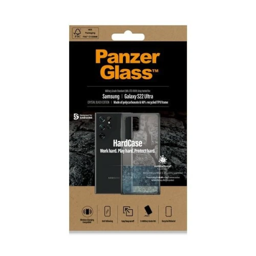 Etui PanzerGlass HardCase Samsung Galaxy S22 Ultra G908 Antibacterial Military grade clear
