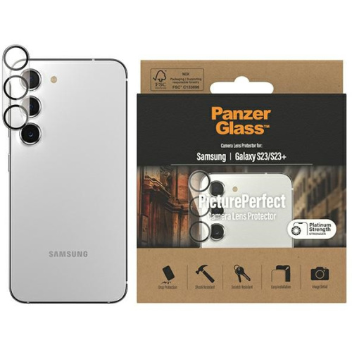 PanzerGlass Distributor - 5711724004391 - PZG296 - PanzerGlass Picture Perfect Samsung Galaxy S23/S23+ Plus 0439 camera lens - B2B homescreen