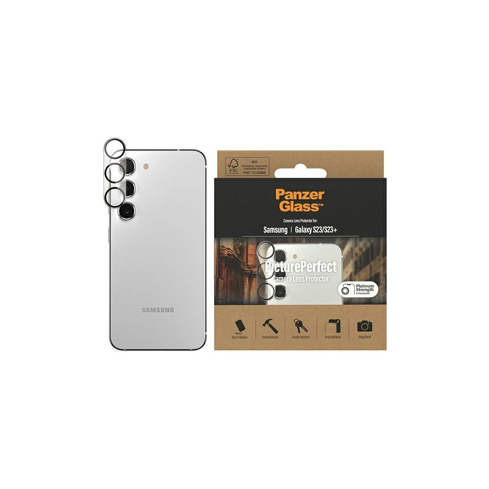 Hurtownia GSM - Edzett üveg a PanzerGlass Picture Perfect Samsung Galaxy S23 / S23+ S916 0439 fényképezőgép lencséjéhez - PZG296 - {ean13} - Hurt