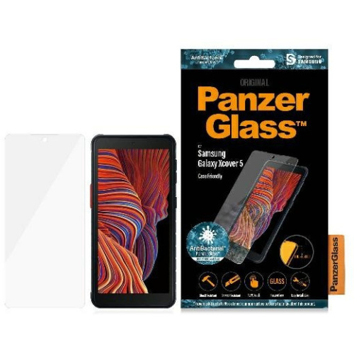 Hurtownia PanzerGlass - 5711724072673 - PZG301 - Szkło hartowane PanzerGlass Pro E2E Regular Samsung Galaxy Xcover 5 Antibacterial Case Friendly czarny/black - B2B homescreen