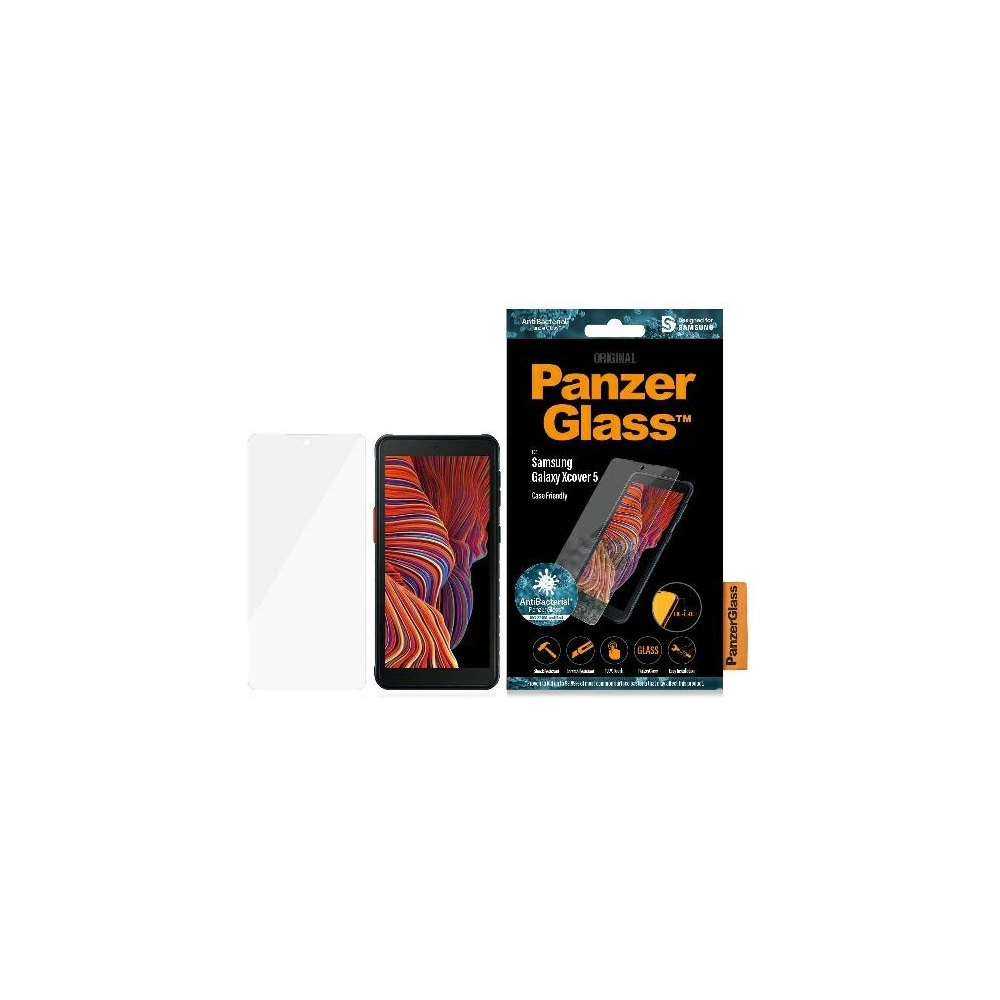 Hurtownia GSM - Edzett üveg PanzerGlass Pro E2E Regular Samsung Galaxy Xcover 5 Antibakteriális Tok Barátságos fekete/black - PZG301 - {ean13} - Hurt