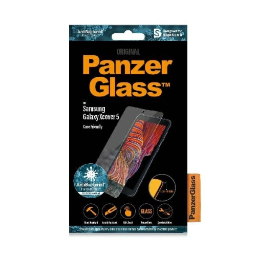 Szkło hartowane PanzerGlass Pro E2E Regular Samsung Galaxy Xcover 5 Antibacterial Case Friendly czarny/black