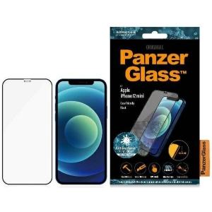 Hurtownia GSM - Hartglas PanzerGlass Pro E2E Super+ Apple iPhone 12 mini Case Friendly Antibakteriell Mikrofraktur schwarz/black - PZG304 - {ean13} - Hurt