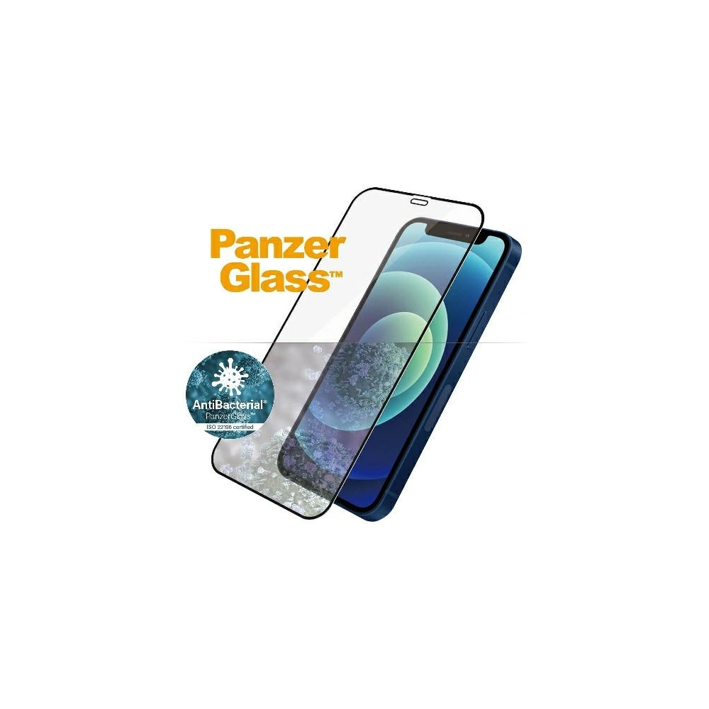 Hurtownia GSM - Hartglas PanzerGlass Pro E2E Super+ Apple iPhone 12 mini Case Friendly Antibakteriell Mikrofraktur schwarz/black - PZG304 - {ean13} - Hurt