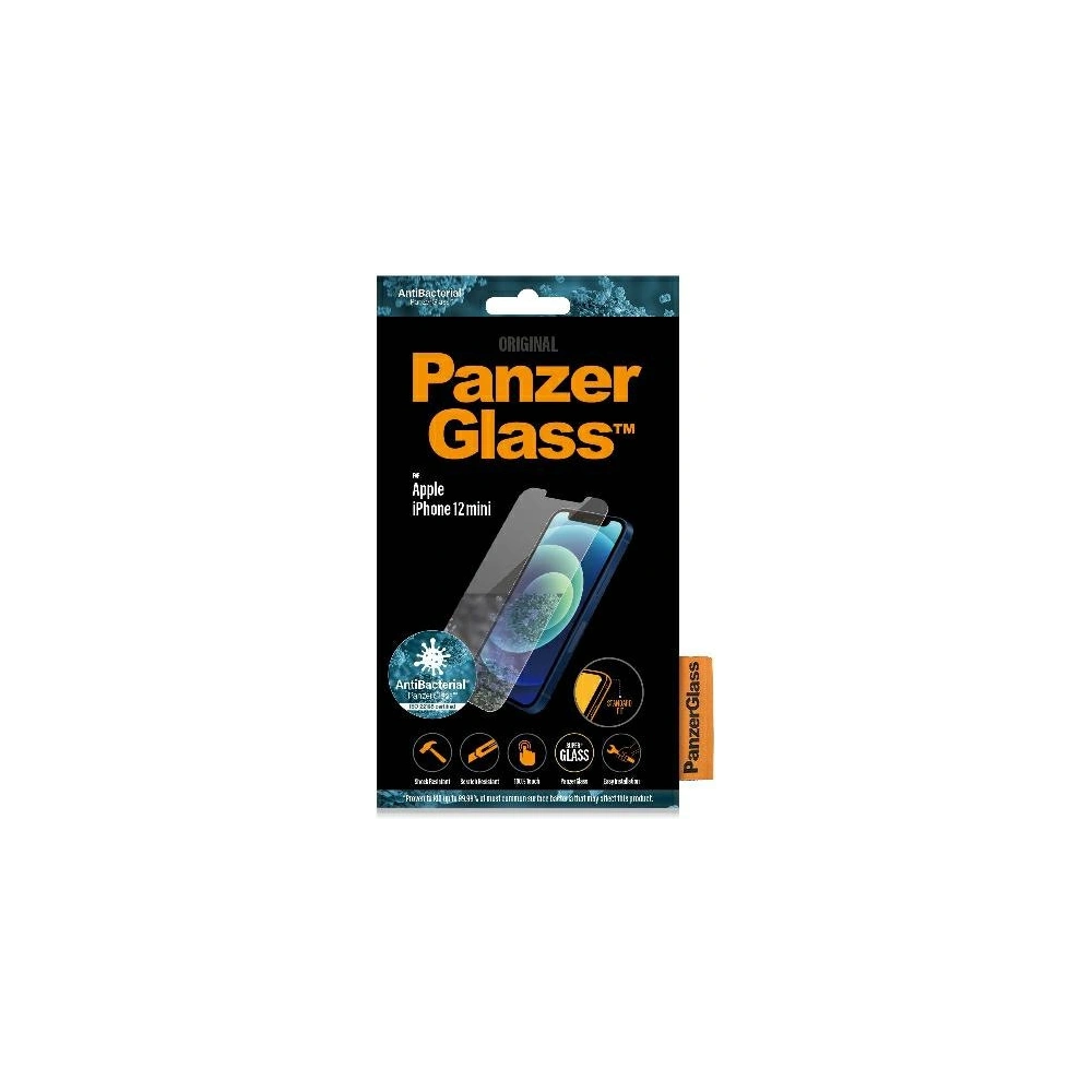 Hurtownia GSM - Sticlă securizată PanzerGlass Pro Standard Super+ Apple iPhone 12 mini Antibacterial - PZG306 - {ean13} - Hurt