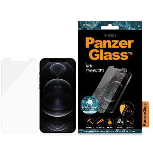Hurtownia PanzerGlass - 5711724827082 - PZG307 - Szkło hartowane PanzerGlass Pro Standard Super+ Apple iPhone 12/12 Pro Antibacterial - B2B homescreen