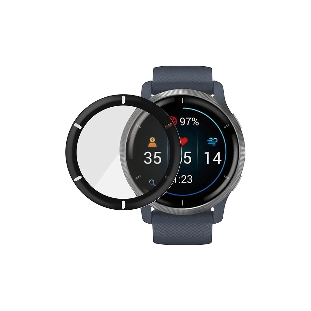 Hurtownia GSM - Szkło hartowane PanzerGlass SmartWatch Garmin Venu 2/Venu 2 Plus/Vivoactive 4 czarny/black 3652 - PZG313 - {ean13} - Hurt