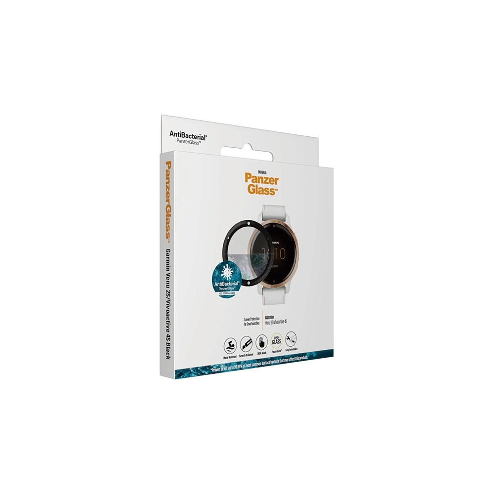 Hurtownia GSM - Sticlă securizată PanzerGlass SmartWatch Garmin Venu 2S/Vivoactive 4s negru/black 3653 - PZG314 - {ean13} - Hurt