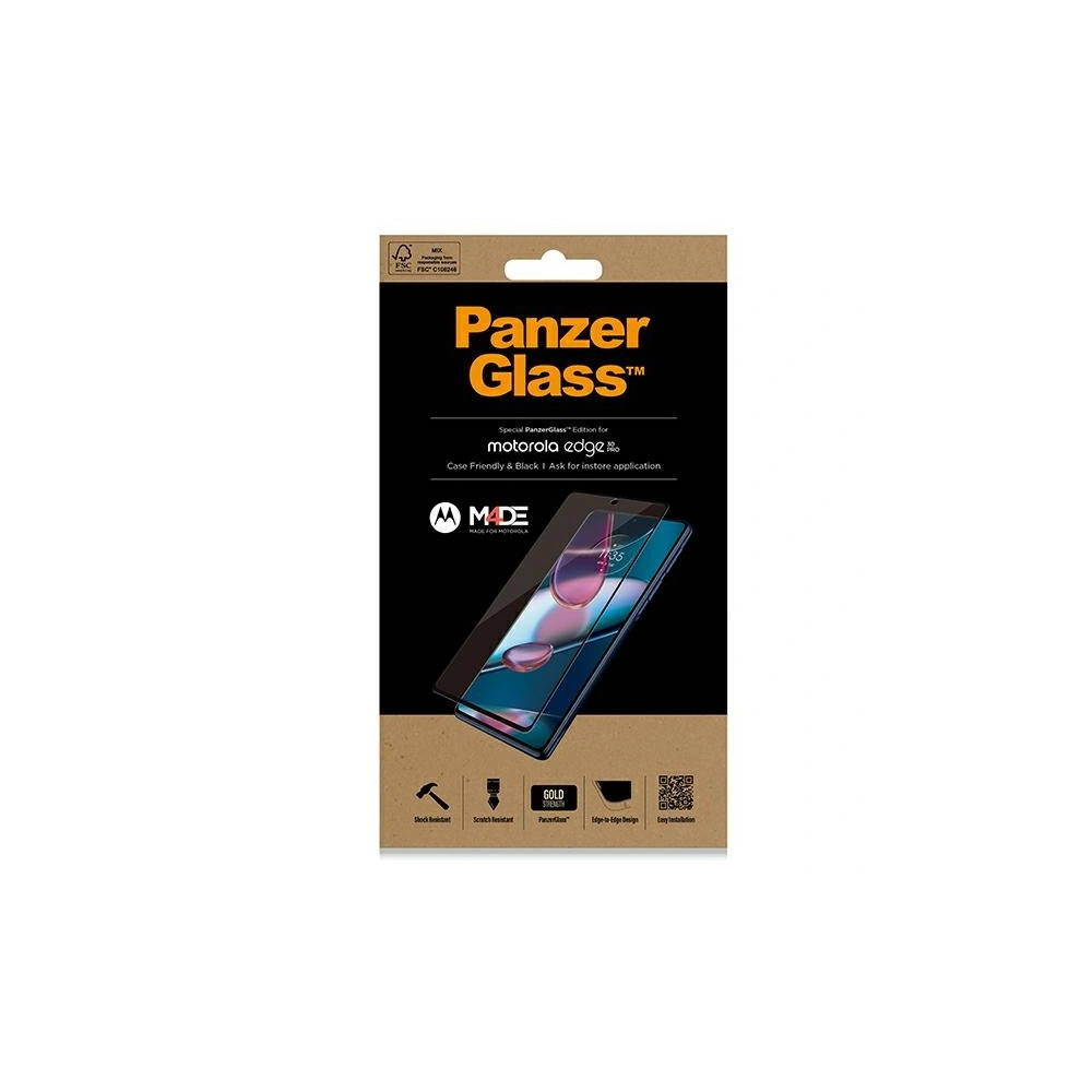 Hurtownia GSM - Sticlă temperată PanzerGlass Special Edition Motorola Edge 30 Pro negru/black 6559 - PZG315 - {ean13} - Hurt