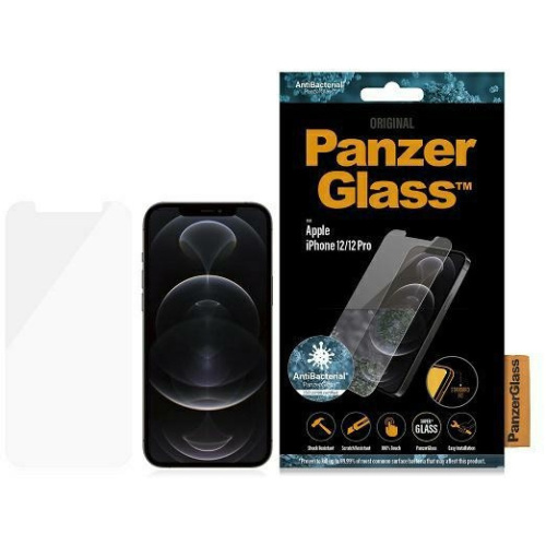 Hurtownia PanzerGlass - 5711724027086 - PZG320 - Szkło hartowane PanzerGlass Standard Super+ Apple iPhone 12/12 Pro Antibacterial - B2B homescreen