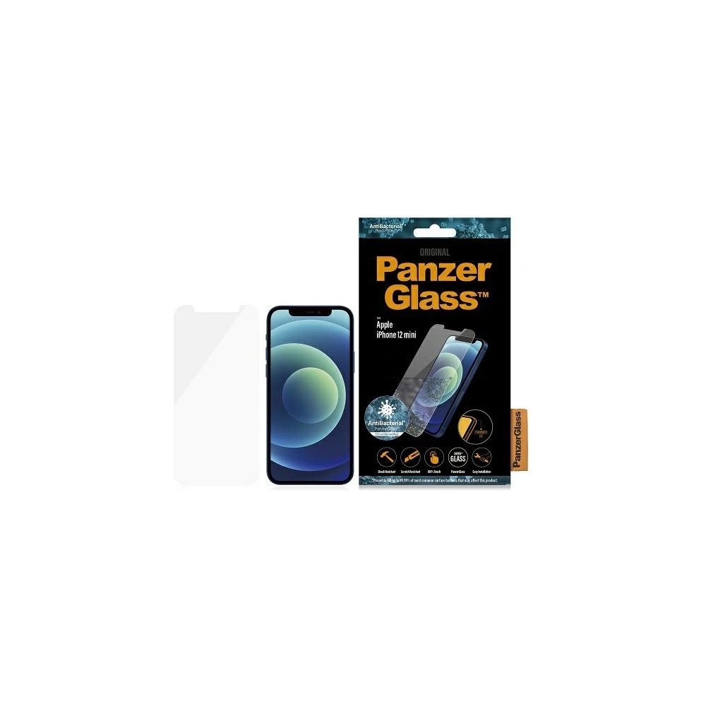 Hurtownia GSM - Gehärtetes Glas PanzerGlass Standard Super+ Apple iPhone 12 mini Antibakteriell - PZG322 - {ean13} - Hurt