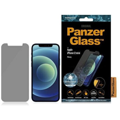 PanzerGlass Distributor - 5711724127076 - PZG323 - PanzerGlass Standard Super+ Apple iPhone 12 mini Privacy Antibacterial - B2B homescreen
