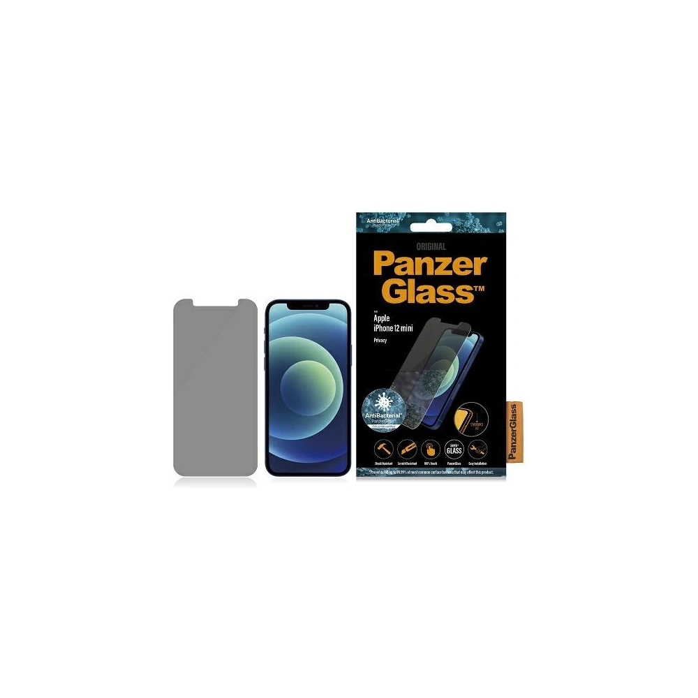 Hurtownia GSM - Tvrzené sklo PanzerGlass Standard Super+ Apple iPhone 12 mini Privacy Antibacterial - PZG323 - {ean13} - Hurt