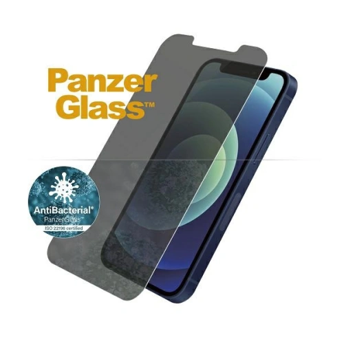 Szkło hartowane PanzerGlass Standard Super+ Apple iPhone 12 mini Privacy Antibacterial