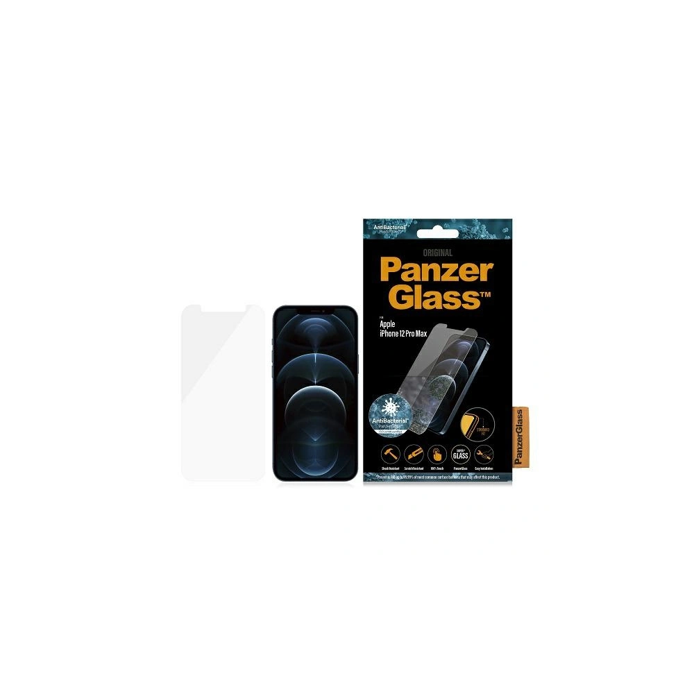 Hurtownia GSM - Edzett üveg PanzerGlass Standard Super+ Apple iPhone 12 Pro Max Antibakteriális - PZG324 - {ean13} - Hurt