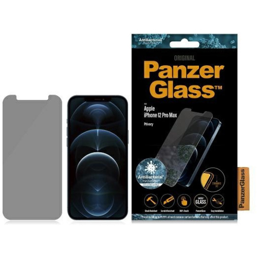 PanzerGlass Distributor - 5711724127090 - PZG325 - PanzerGlass Standard Super+ Apple iPhone 12 Pro Max Privacy Antibacterial - B2B homescreen