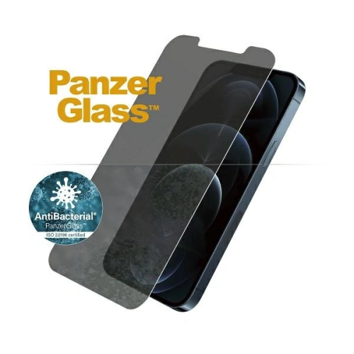 Szkło hartowane PanzerGlass Standard Super+ Apple iPhone 12 Pro Max Privacy Antibacterial