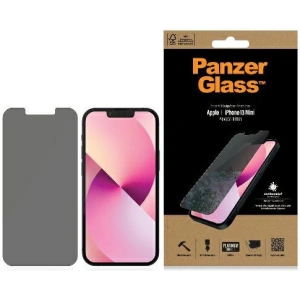 Szkło hartowane PanzerGlass Standard Super+ Apple iPhone 13 mini Privacy Antibacterial P2741 Szkło hartowane PanzerGlass Standard Super+ Apple iPhone 13 mini Privacy Antibacterial P2741