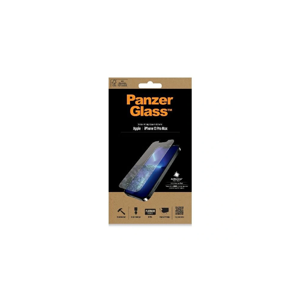 Hurtownia GSM - Tvrzené sklo PanzerGlass Standard Super+ Apple iPhone 13 Pro Max Antibakteriální 2743 - PZG329 - {ean13} - Hurt